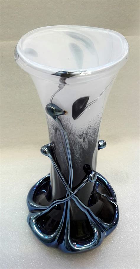 VASE EN VERRE SOUFFLÉ Amazon fr Handmade