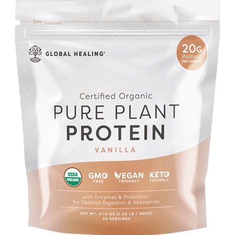 Pure Plant Protein Organic And Keto Friendly Global Healing