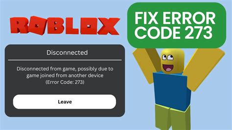 How To Fix Roblox Error Code 273 Updated YouTube