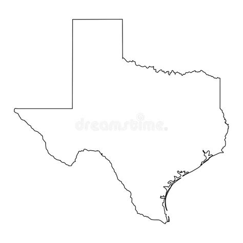 Texas Tx State Map Usa Silhueta Preta E Mapas Isolados Sobre Fundo