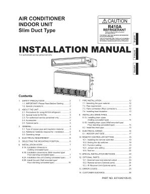 Fillable Online Slim Duct Type Fax Email Print PdfFiller