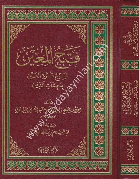 Fethül Muin Bi Şerhi Kurretil Ayn فتح المعين بشرح قرة العين بمهمات الدين