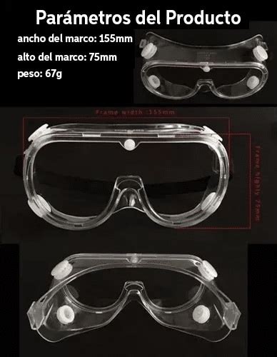 Lente goggles de protección ventilación indirecta TechCare