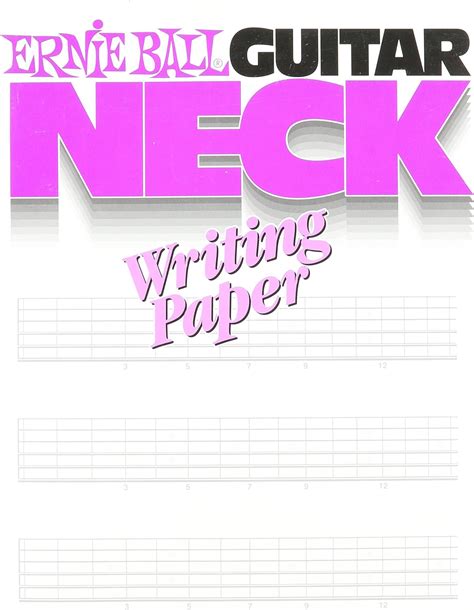 Amazon Ernie Ball Guitar Neck Writing Paper P07020 Musical