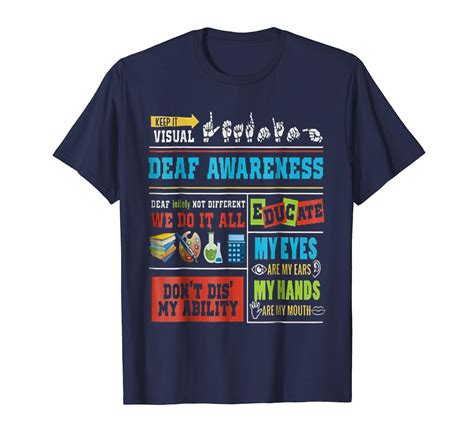 Deaf Awareness T Shirt 4lvs