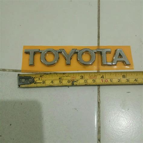 Jual Emblem Tulisan Toyota Shopee Indonesia