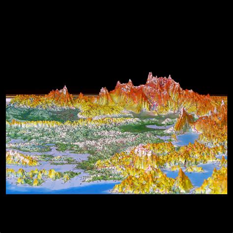 Europe Three-Dimensional 3D Raised Relief Map – RaisedRelief.com
