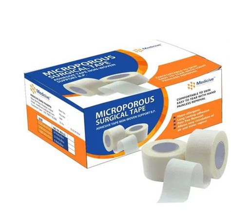 Backing Material Non Woven Color White Microporous Surgical Tape At