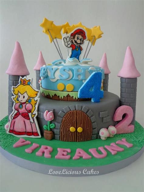 Super Mario and Princess Peach - Decorated Cake by - CakesDecor