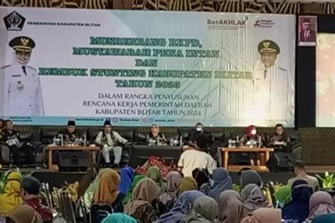 Bupati Blitar Resmi Membuka Musrembang Rkpd Musyawara Pena Intan Dan