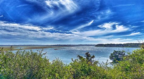 Gorgeous Clouds Over Nauset Marsh From Coast Guard Station On Cape Cod