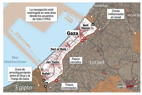 Mapa C Mo Es La Franja De Gaza As Es Uno De Los Lugares M S