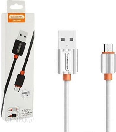 KABEL USB MICRO 2A SOMOSTEL BIAŁY 2000mAh QUICK CHARGER 1M POWERLINE