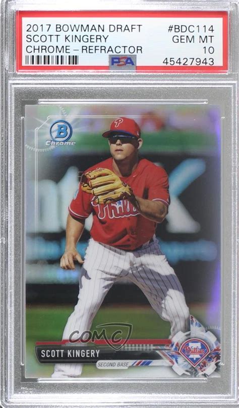 Bowman Draft Chrome Refractor Bdc Scott Kingery Rc For