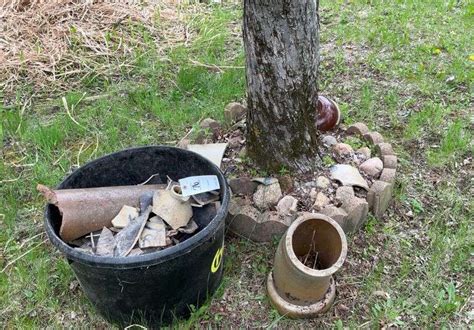 Assorted Pottery Shards Red Wing Sewer Pipe Hamilton Maring Auction