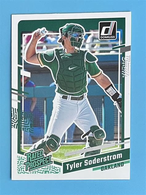 2023 Donruss Baseball Rated Prospect 68 Tyler Soderstrom Oakland