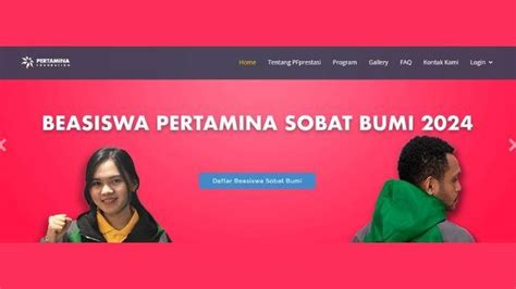 Beasiswa Pertamina Sobat Bumi Untuk D Hingga S Masih Dibuka Ini