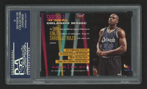 Stadium Club Beam Team Shaquille O Neal Psa Pristine