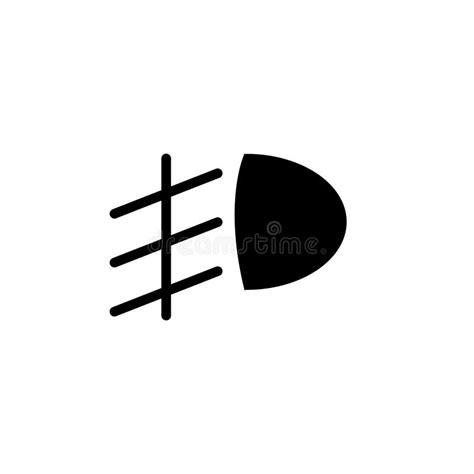 Illustration Vector Graphic Of Fog Light Icon Stock Vector