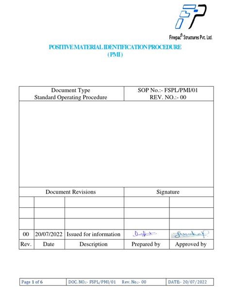 Pmi Procedure | PDF | Calibration | Occupational Safety And Health