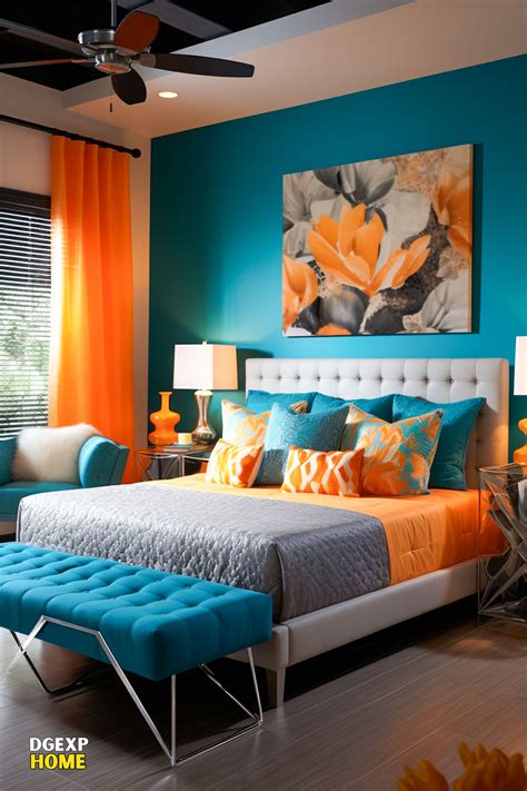 15 Teal Orange Modern Bedroom Designs Artofit