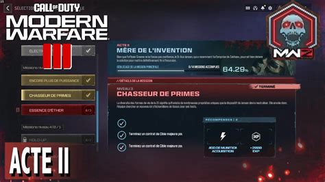 CHASSEUR DE PRIME NIVEAU 3 ACTE 2 MÈRE DE L INVENTION MODE ZOMBIE CALL