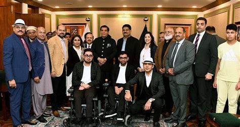 Speaker National Assembly Raja Pervez Ashraf In A Group Photo With Uk