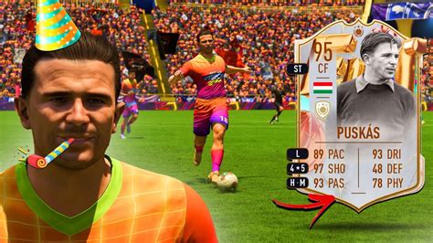 95 FUT Birthday Icon Puskas Is The BEST CARD I VE USED YouTube