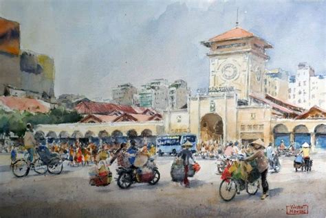 Sketches Of Ho Chi Minh Citys Popular Locations On Display Tuoi Tre News