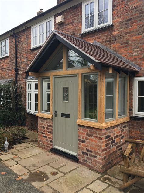 New Oak Framed Porch On Cheshire Cottage Porch Design House With