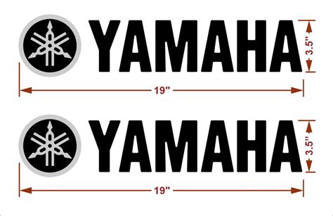 Yamaha Emblem Domed Decals Stickers set of Two - Etsy