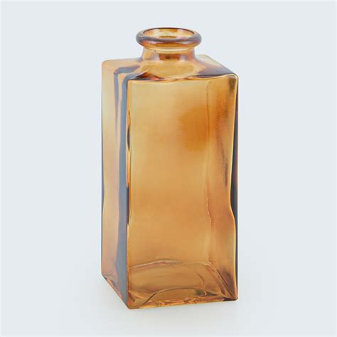 Vase Soliflore Flacon Couleur Ambre Ambre En Verre L Incroyable