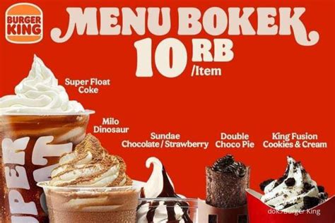 Berita Terkini Momsmoney Id Terkait Burger King Menu Bokek