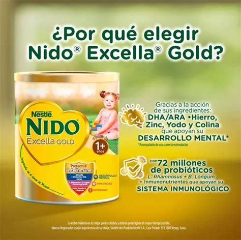 Leche De Fórmula En Polvo Nestlé Excella Gold En Lata De 2kg 12 Meses