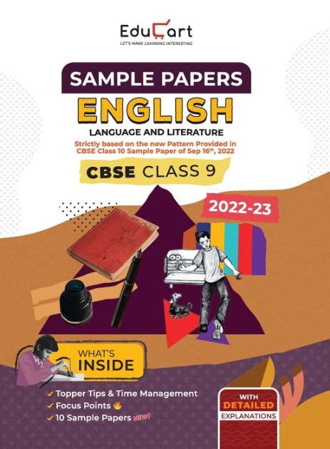 Educart Cbse Class 9 Sample Paper 2023 English Language And Literature With Detailed