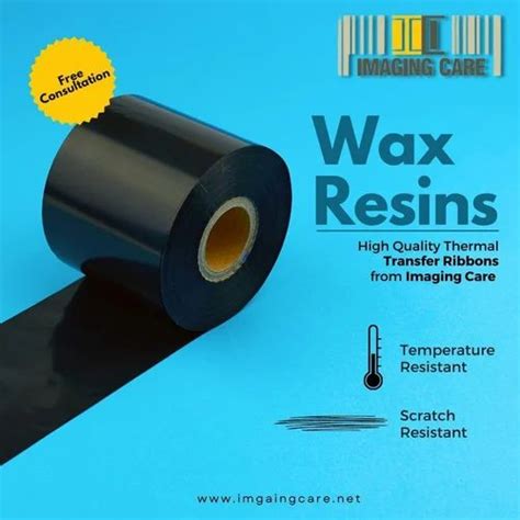 Thermal Black WAX RESIN RIBBON ROLL For Barcode Printing Packaging