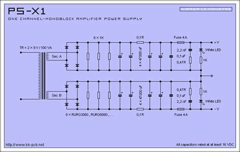 PASS LABS CLONE HIRAGA Le Monstre PS X1 Amplifier Power Supply PCB