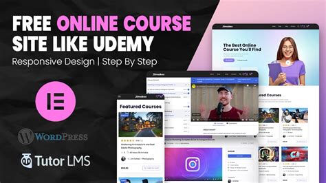 How To Create Online Course Lms Educational Website Using