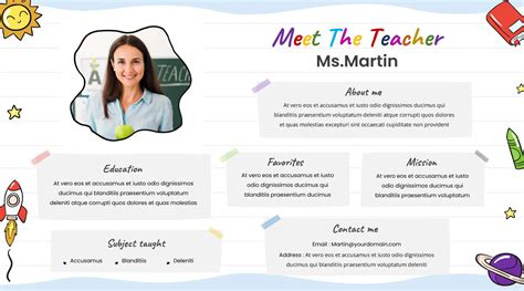 Free Meet The Teacher Template Google Slides Printable Templates