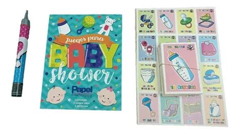 Kit Baby Shower Vela De Humo Color Libro Juegos Y Loteria Mercadolibre