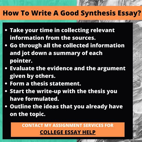 How To Write A Synthesis Essay Telegraph