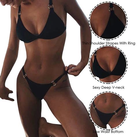 Mikrobikini Sexy Kobiety Bandeau Banda Bikini Set Push Up