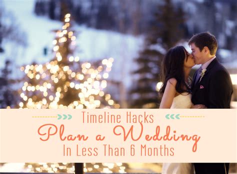 Plan A Wedding In Less Than 6 Months With These Simple Steps