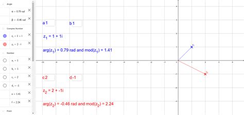 Argand Diagram Geogebra