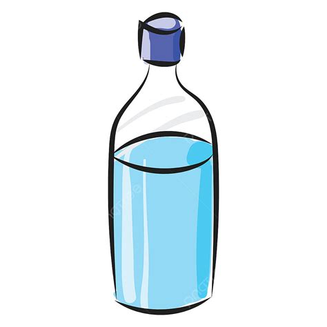 Gambar Gambar Botol Vektor Air Atau Ilustrasi Warna Botol Air Bersih