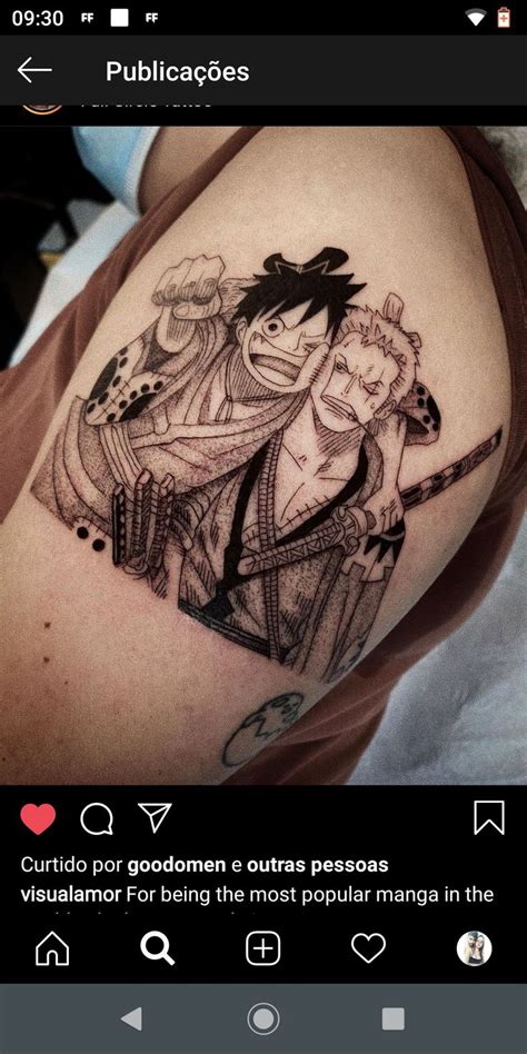 Pin De Henrique Zenny Em Anime Tatuagem Do Naruto Tatuagem One Piece