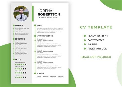 20+ Best Photoshop Resume & CV Templates (PSD Resume Templates ...