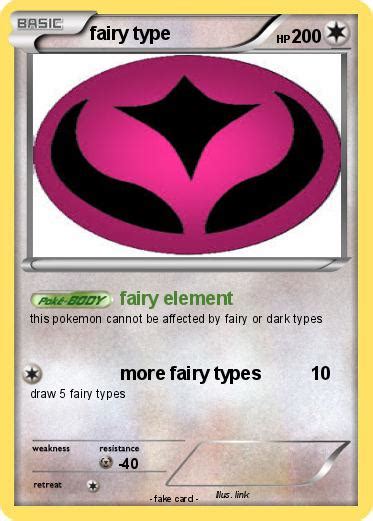 Pokémon Fairy Type Fairy Element My Pokemon Card