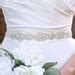 Crystal Rhinestone Bridal Belt With Ribbon Sash Wedding Belt Sash Thick