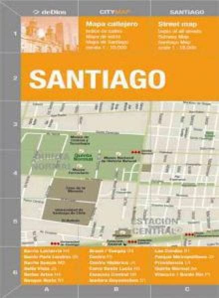 In Stock: Santiago City Map – World Road Maps